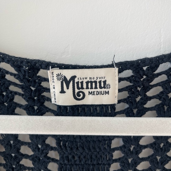 Show me your Mumu little Ingalls crop top black crochet medium - Picture 4 of 4